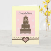 De Gelukwensen van het huwelijk Kaart (Gele Bloem)