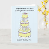 De Gelukwensen van het Huwelijk van de peetdochter Kaart (Gele Bloem)