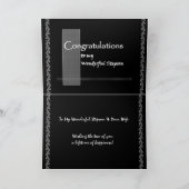 De Gelukwensen van het Huwelijk van de STIEFZOON Kaart (Binnen)