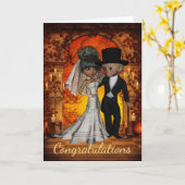 De Gelukwensen van het huwelijk voor het Huwelijk Kaart (Gele Bloem)