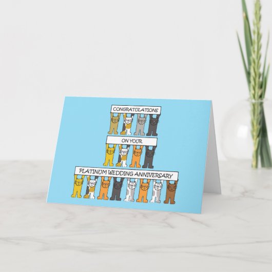 De Gelukwensen van het Jubileum van het Huwelijk Kaart (Voorkant)