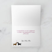 De Gelukwensen van het Verloving van het Huwelijk Kaart (Binnen)