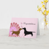 De Gelukwensen van het Verloving van het Huwelijk Kaart (Gele Bloem)