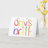 De gelukwensen van Obvs van de Briljante Griet Kaart (Gele Bloem)