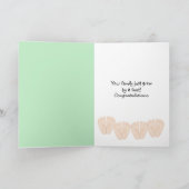 De Gelukwensen van vierlingen Kaart (Binnen)