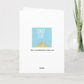 De gelukwensengroeten van de goedkeuring kaart (Achterkant)