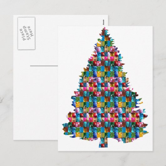 De GEM besloeg de Boom van KERSTMIS: Vrolijke Feestdagenkaart (Voorkant / Achterkant)