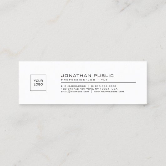 De gemakkelijke Sjabloon van de legant voegt uw be Mini Visitekaartje (Achterkant)