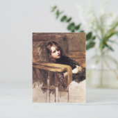 De gemakkelijke stoel van John William Waterhouse Briefkaart (Staand voorkant)