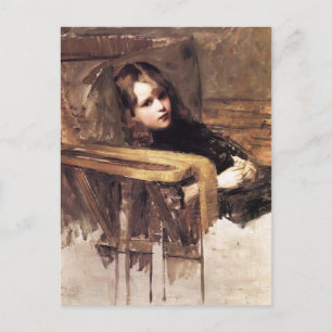 De gemakkelijke stoel van John William Waterhouse Briefkaart