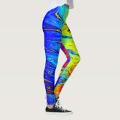 De gemarmerde regenboogLeggings helder en mooi Leggings (Rechts)