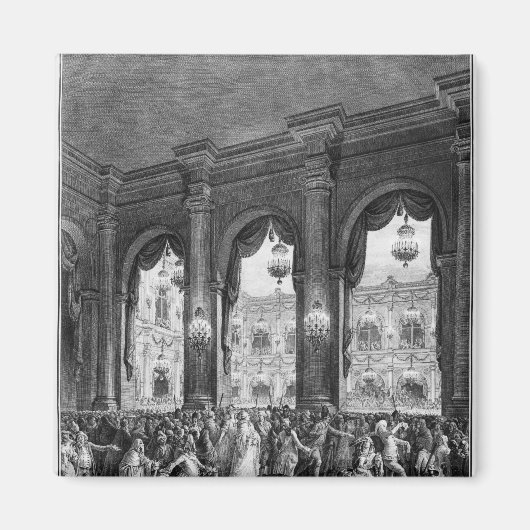 De gemaskerde bal, 23 januari 1782 magneet (Voorkant)