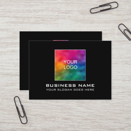 De Gematigde van de douane elegant voegt Uw Logo v Visitekaartje (Voorkant / Achterkant in situ)