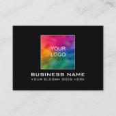 De Gematigde van de douane elegant voegt Uw Logo v Visitekaartje (Voorkant)