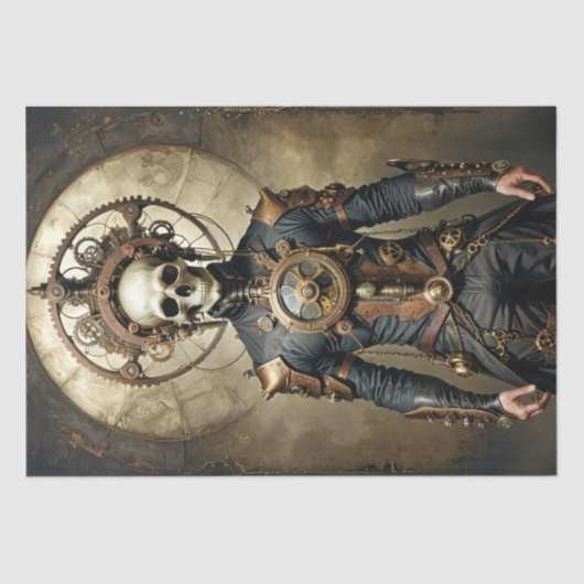 De Gemechaniseerde Geest - Decoupage - Tissuepapier (Voorkant)