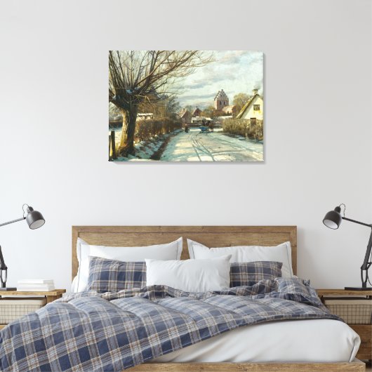 De Gemeenschap van Hoop Taastrup, buiten Kopenhage Canvas Afdruk (Insitu (Slaapkamer))