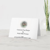 de gemeenschappelijke kaart van kikkergroeten (Achterkant)