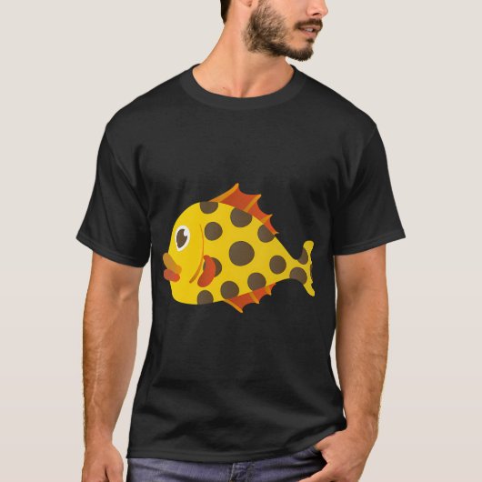 De Gemene Gele Piranha T-shirt (Voorkant)