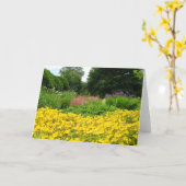 De gemengde Bloemen van de Tuin Kaart (Gele Bloem)
