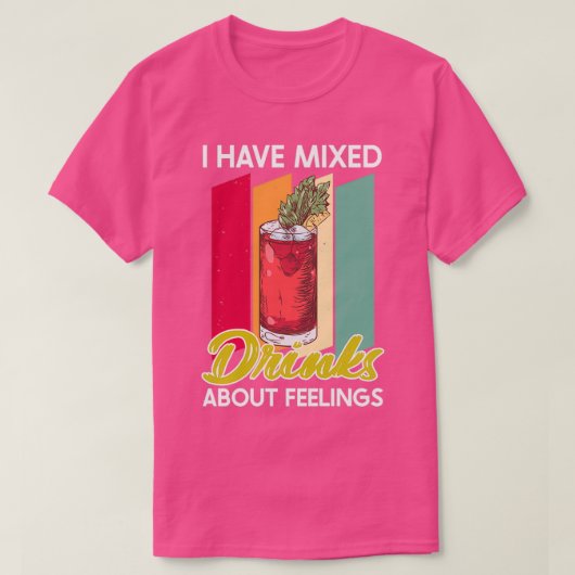 De Gemengde Drinken van het Citaat van Bartender o T-shirt (Design voorkant)