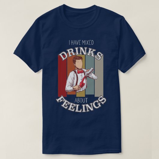 De Gemengde Drinken van het Citaat van Bartender o T-shirt (Design voorkant)
