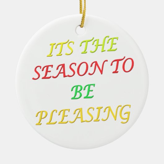 De gemengde kleur van het pretseizoen Kerstmis is  Keramisch Ornament (Voorkant)