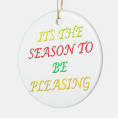 De gemengde kleur van het pretseizoen Kerstmis is  Keramisch Ornament (Links)