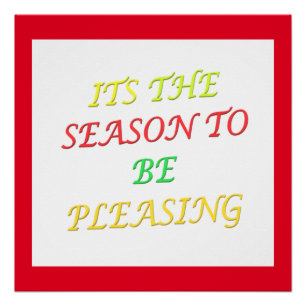 De gemengde kleur van het pretseizoen Kerstmis is Perfect Poster