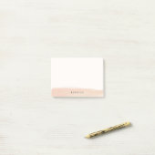 De gemengde Slag van de Borstel van de Waterverf v Post-it® Notes (Op bureau)