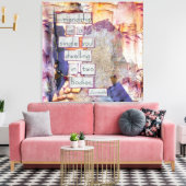 De gemengde vriendschap van de Kunst van Media is  Canvas Afdruk (Insitu (Woonkamer))