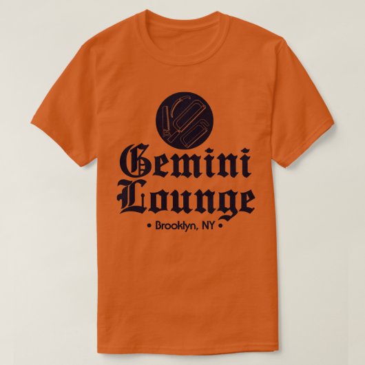 De Gemini Lounge Maffia Club Brooklyn New York T-shirt (Design voorkant)