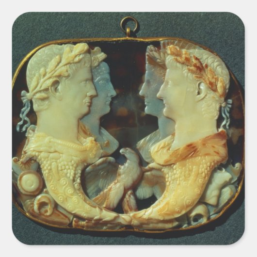 De Gemma Claudia Vierkante Sticker (Voorkant)