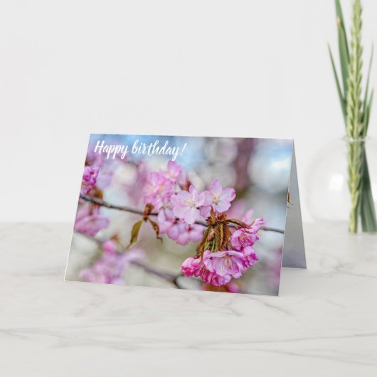 De gemuteerde schoonheid van Sakura-bloesems in Sp Kaart (Voorkant)