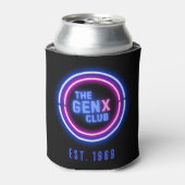 De Gen X Club met Custom Year Blikjeskoeler (Blikje Voorkant)