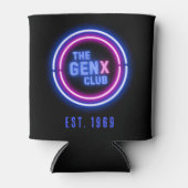 De Gen X Club met Custom Year Blikjeskoeler (Voorkant)