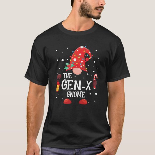 De Gen-X Gnome Matching Family kerstkoepel Pa T-shirt (Voorkant)