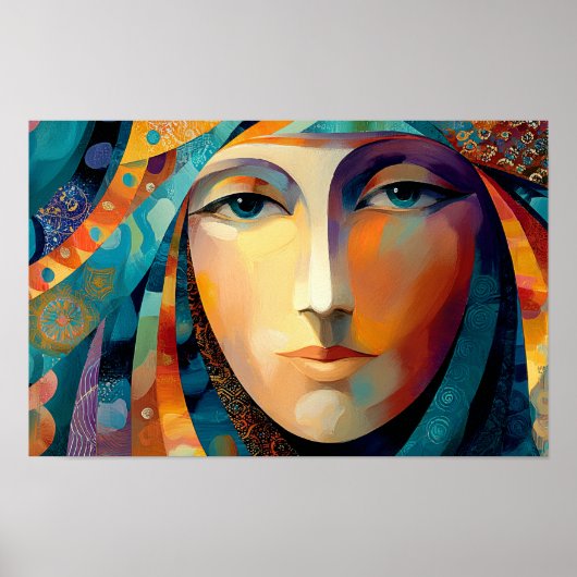 De genade van de Heilige Hedwig van Silezië Poster (Voorkant)