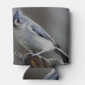 De genade van de Tufted Titmouse Blikjeskoeler (Achterkant)