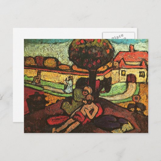 De genadige Samaritaan van Paula Modersohn-Becker Briefkaart (Voorkant / Achterkant)