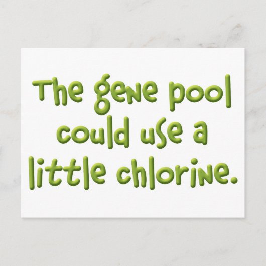 De Gene Pool Briefkaart (Voorkant)