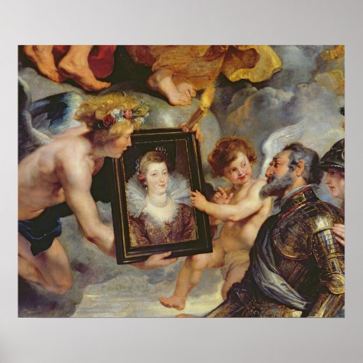 De geneesmiddelencyclus: Henri IV krijgt een portr Poster (Voorkant)