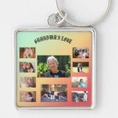 De genegenheid van oma vieren 10 foto's sleutelhanger (Voorkant)