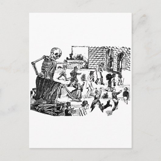 De generaal Calavera van de Graveyard Briefkaart (Voorkant)
