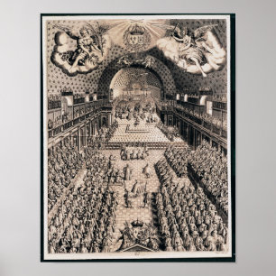 De generaal van de staten in het theater Bourbon Poster