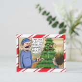 De genetisch gebouwde groet van de Kerstboom Feestdagenkaart (Staand voorkant)