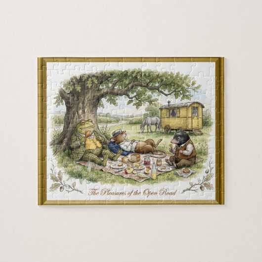 De Geneugten van de Open Weg Wind in de Wilgen Legpuzzel (Horizontaal)