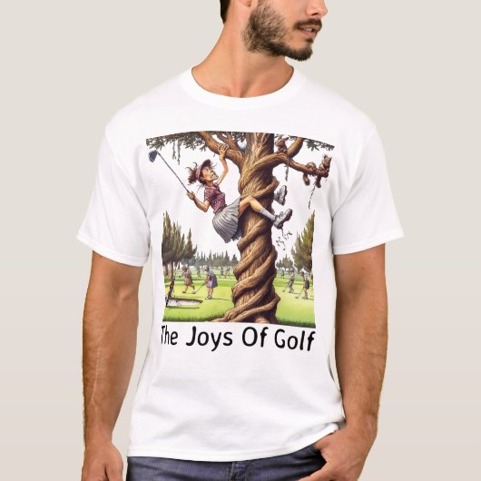 De geneugten van golf - Golf T-shirt (Voorkant)