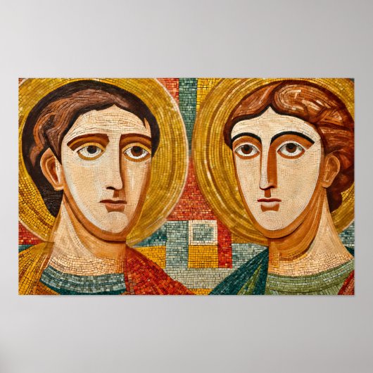 De genezende getuige van Cosmas en Damian Poster (Voorkant)