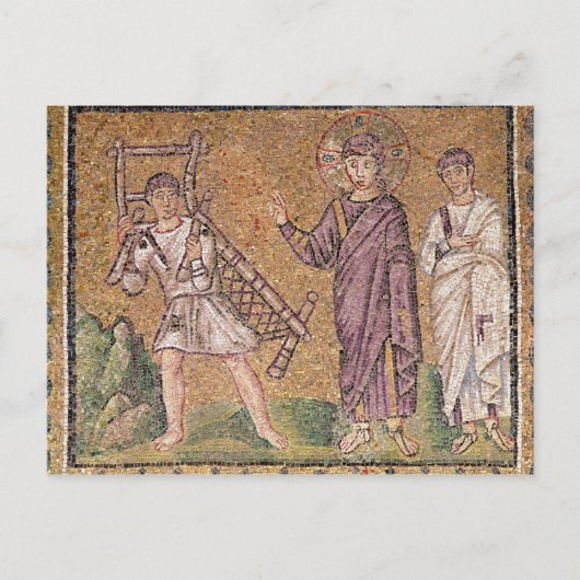 De genezing van de Paralyse van Capernaumx Briefkaart (Voorkant)