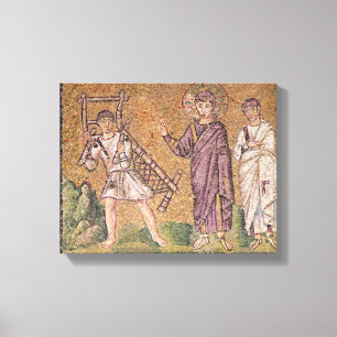 De genezing van de Paralyse van Capernaumx Canvas Afdruk